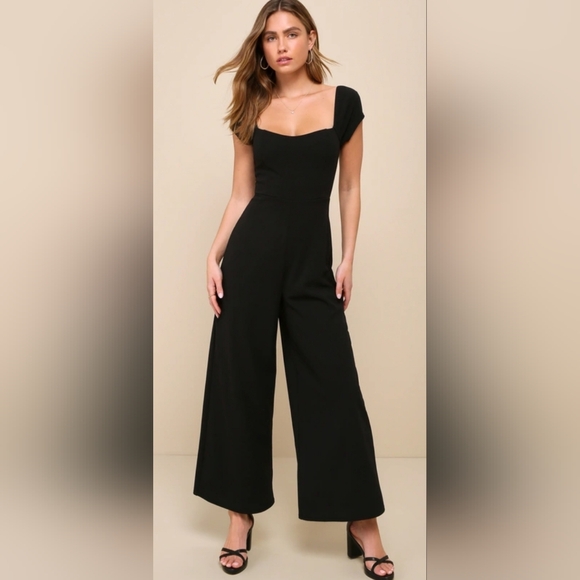 Lulus Pants - Lulu's Classic Black Jumpsuit